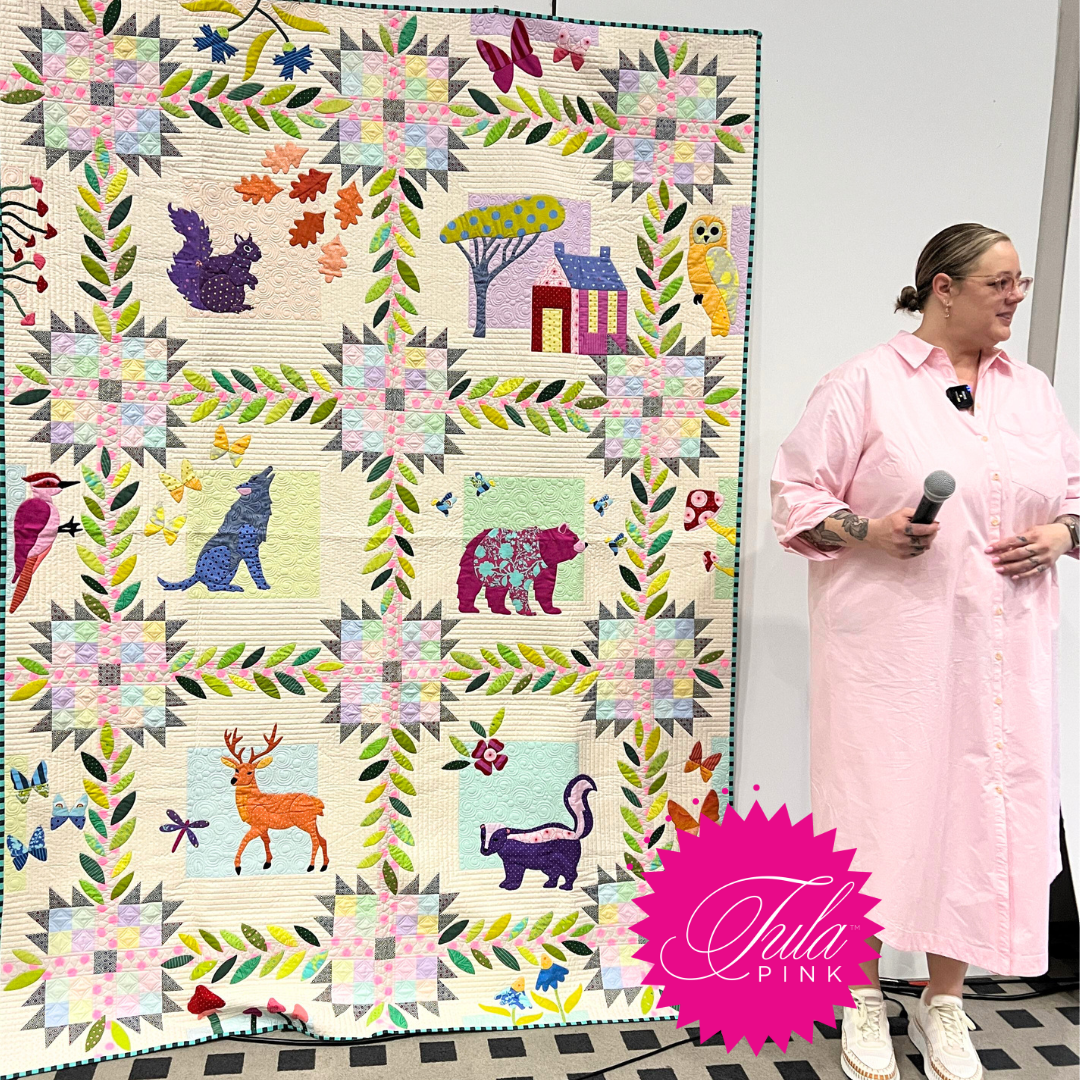 Pre-Order your Big Woods Block of the Month (BOM) - Get a FREE Tula Pink zip bag!