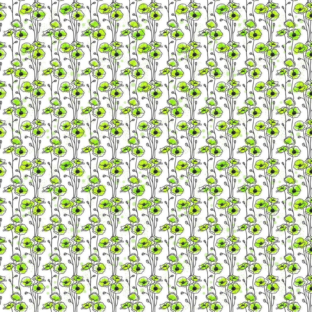 Good Together - Green Floating Poppies - 10701-10