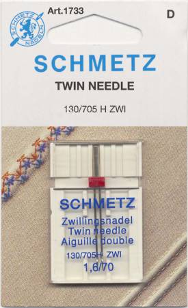 Twin Machine Needle Size 1.6mm/70 - 1733