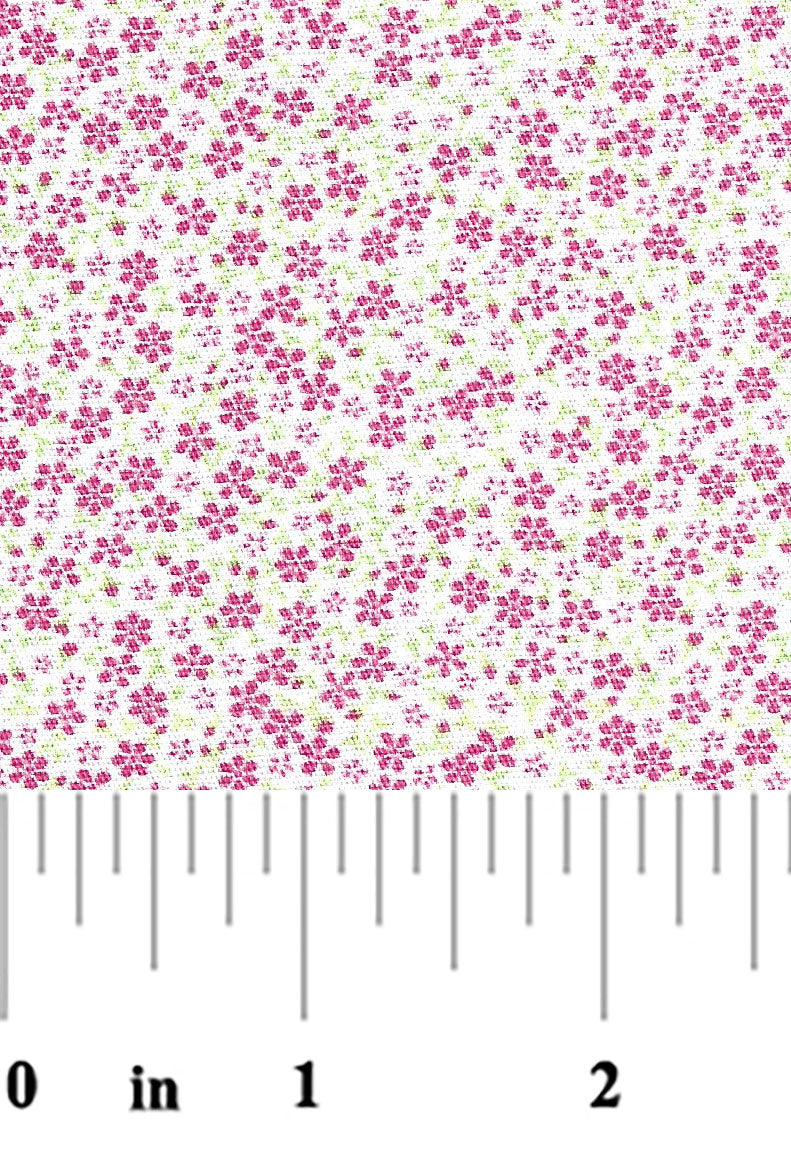 Pink and Green Floral - 2605