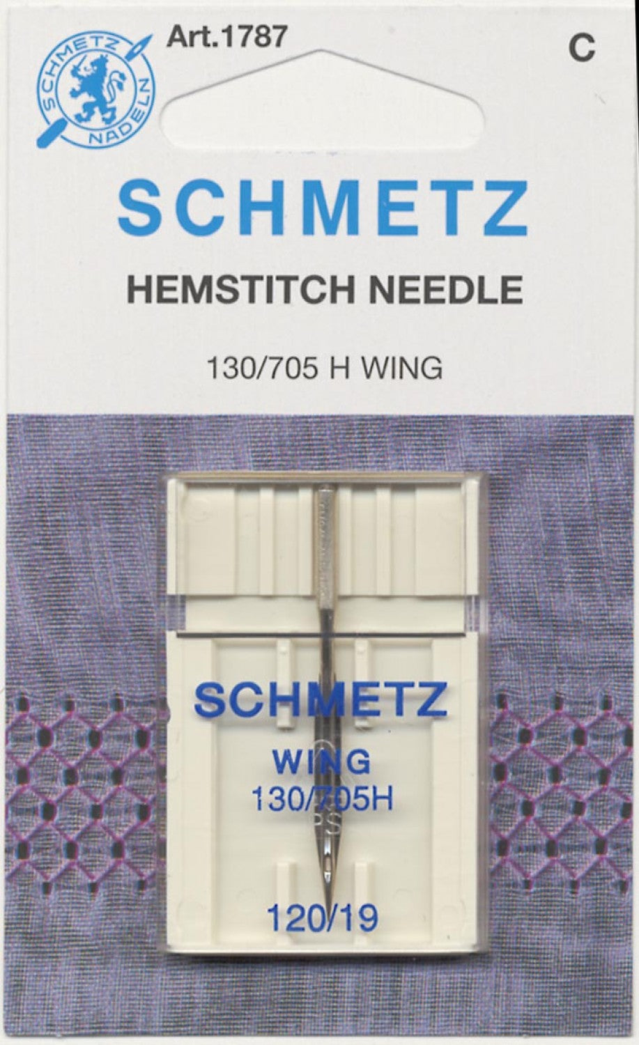 Hemstitch / Wing Machine Needle Size 120 - 1ct - 1787