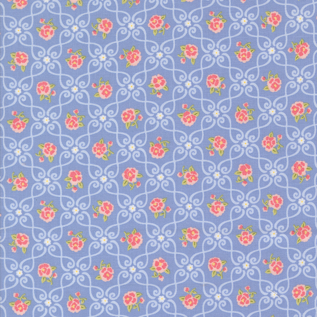 Memory Lane - Small Floral - Blue - 18782 15