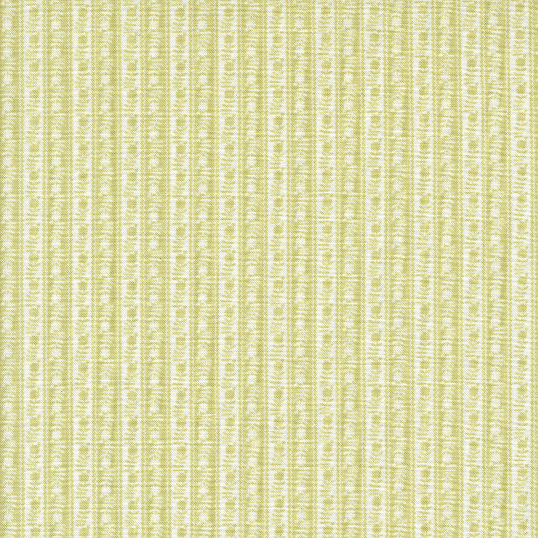 Memory Lane - Ric Rac Stripe - Leaf - 18785 17
