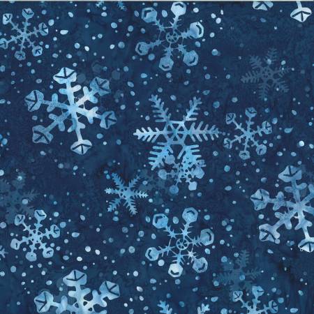 Bali Batik - Snowflake - H-Fg Navy - V2523H-19