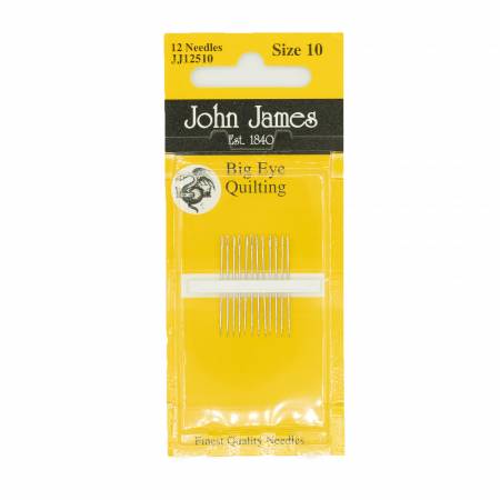 John James Big Eye Between / Quilting Needles Size 10 20ct - JJ125-10