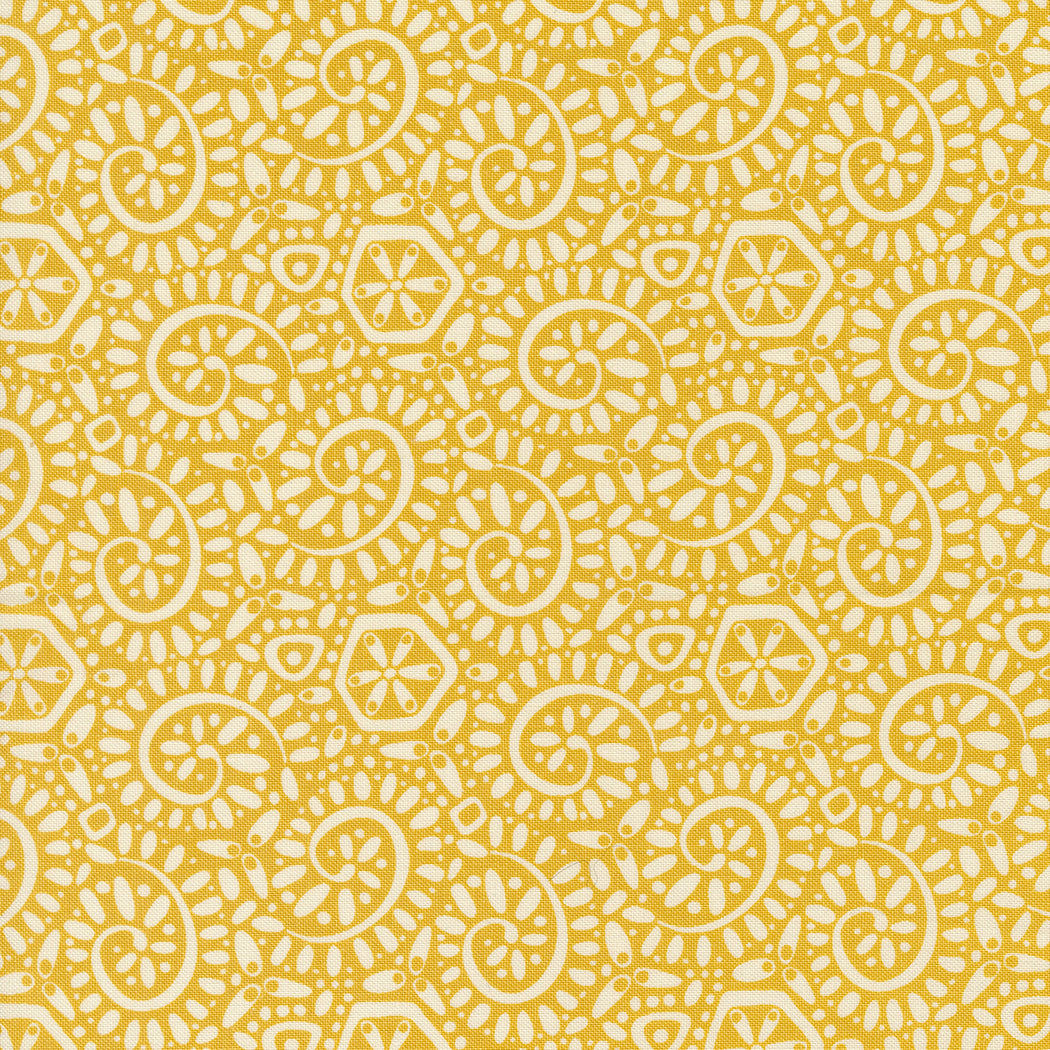 Fabric repeat - modern organic spiral motif
