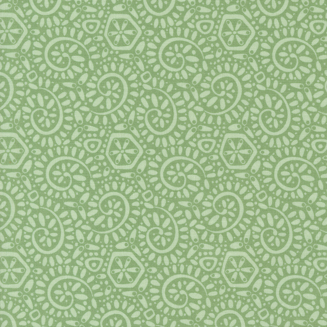 Fabric repeat - modern organic spiral motif