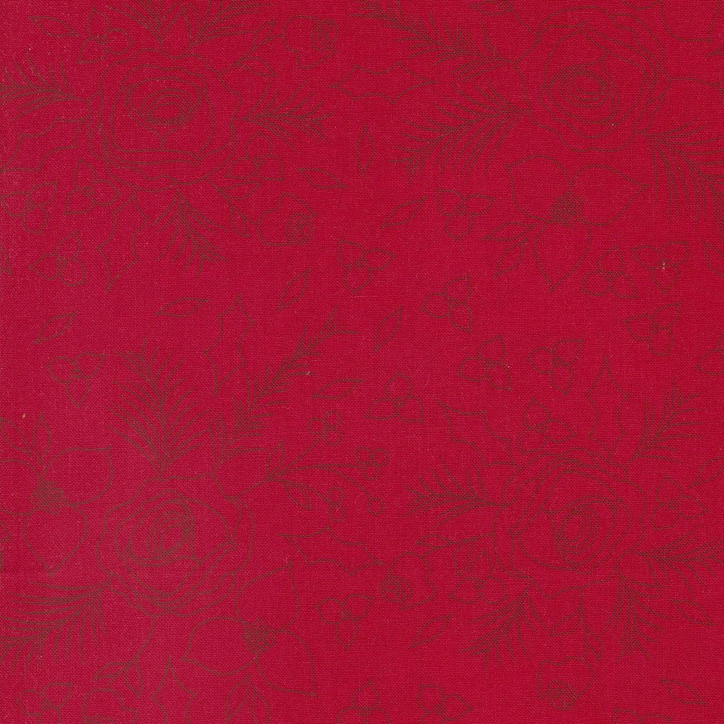 Starberry - Winter Sketch Florals Red - 29181 12