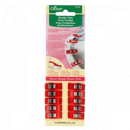 Wonder Clips Red 10pk - 3155CV
