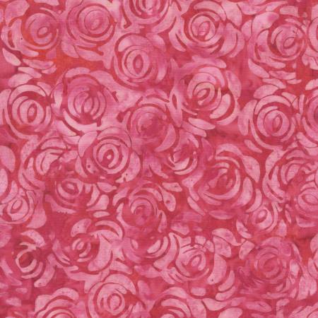 Summer Days Batik - Pink Rosebush - 3382Q-X