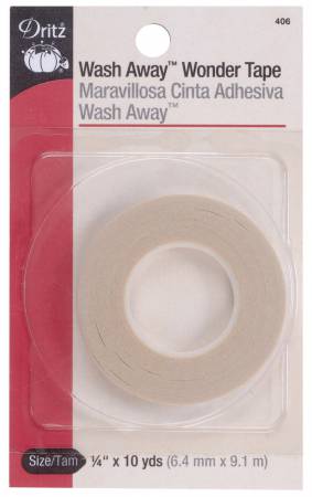 Wash-Away Wonder Tape 1/4in x 10yds - 406