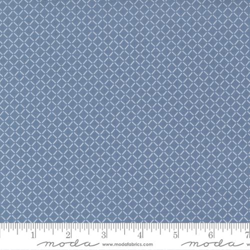 Blue fabric with a light blue diamond pattern