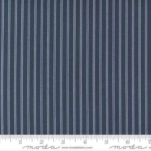 Navy fabric with stripes