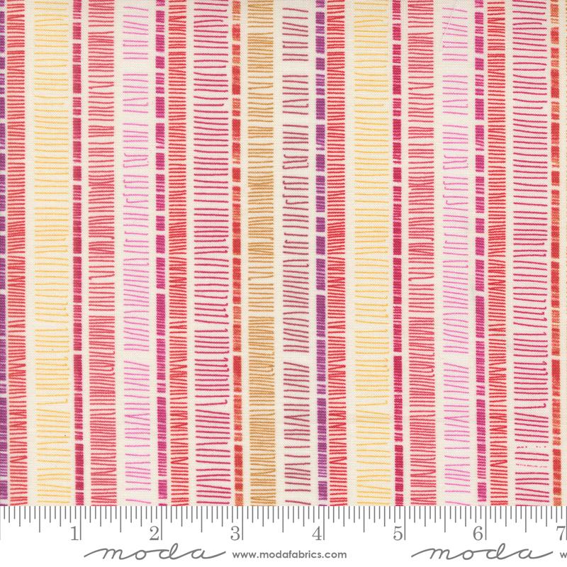 Pink, yellow, and purple scribble stripes