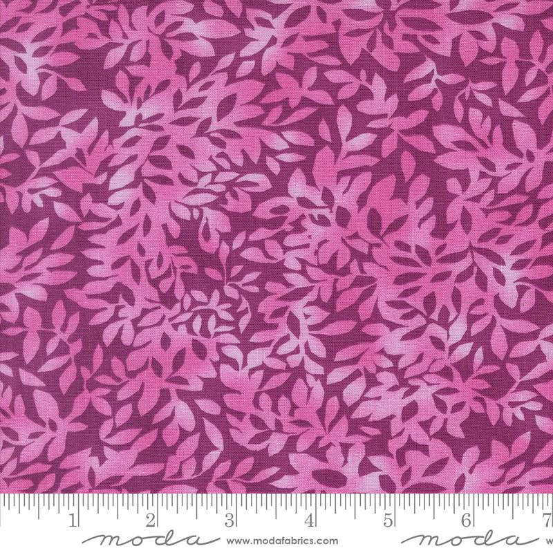 Light purple/pink leafy pattern with a darker purple background