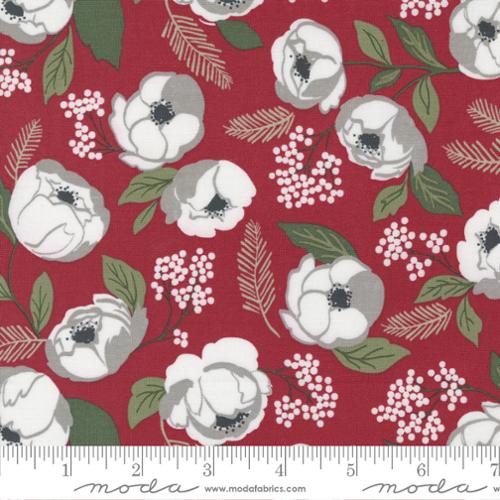 Christmas Eve - Cranberry Florals - 5180 16 - Moda