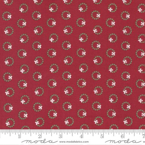 Christmas Eve - Cranberry Wreath Dots - 5183 16 - Moda