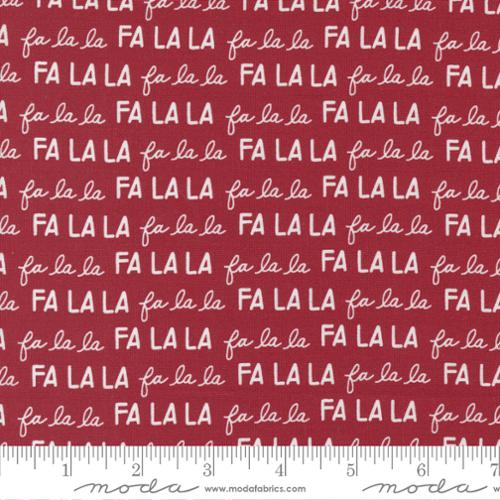 Christmas Eve - Cranberry Merry Text - 5184 16 - Moda