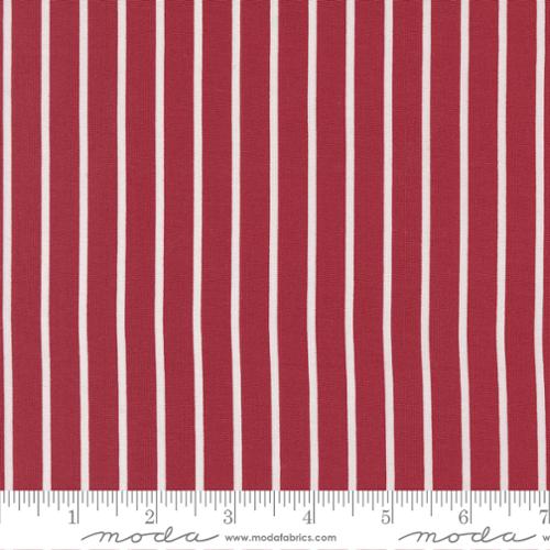 Christmas Eve - Cranberry Jolly Stripes - 5186 16 - Moda