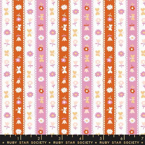 Lil Ribbon Stripe Peony - RS3056 13 - Ruby Star Society