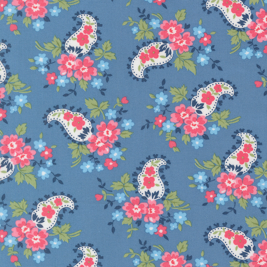 Pre-Order - A Cat Named Stitch Paisley Blue - 55346 13