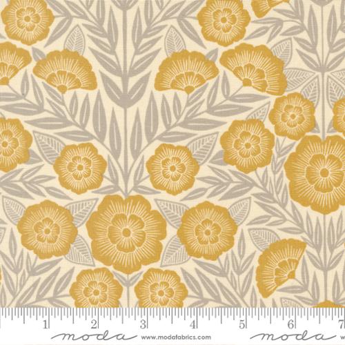 Flower Press - Ecru Gold Floral - 3300 22