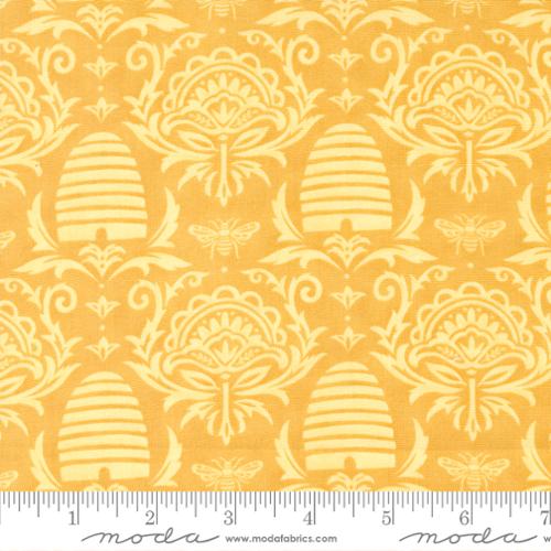 Honey Lavender - Beeskeep Damask Daisy Yellow - 56082 24