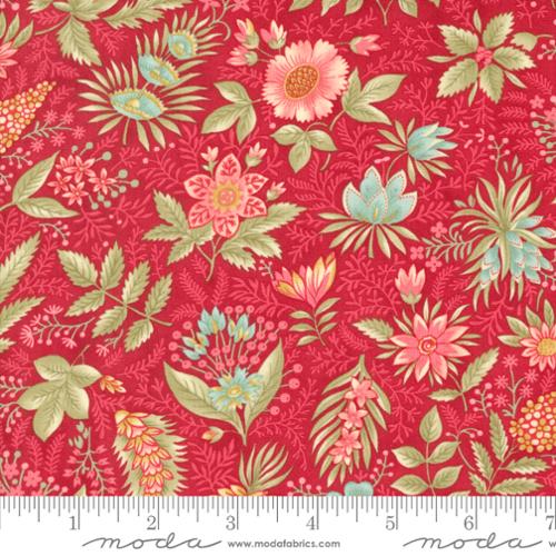 Etchings - Joyful Jacobean Florals Red - 44332 13