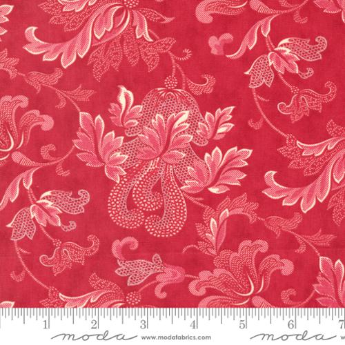 Etchings - Friendly Flourish Damask Scroll Red - 44335 13