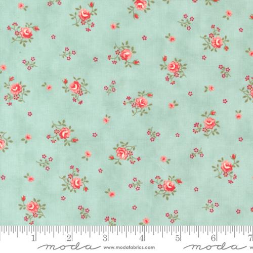 Etchings - Peaceful Posies Aqua - 44336 12