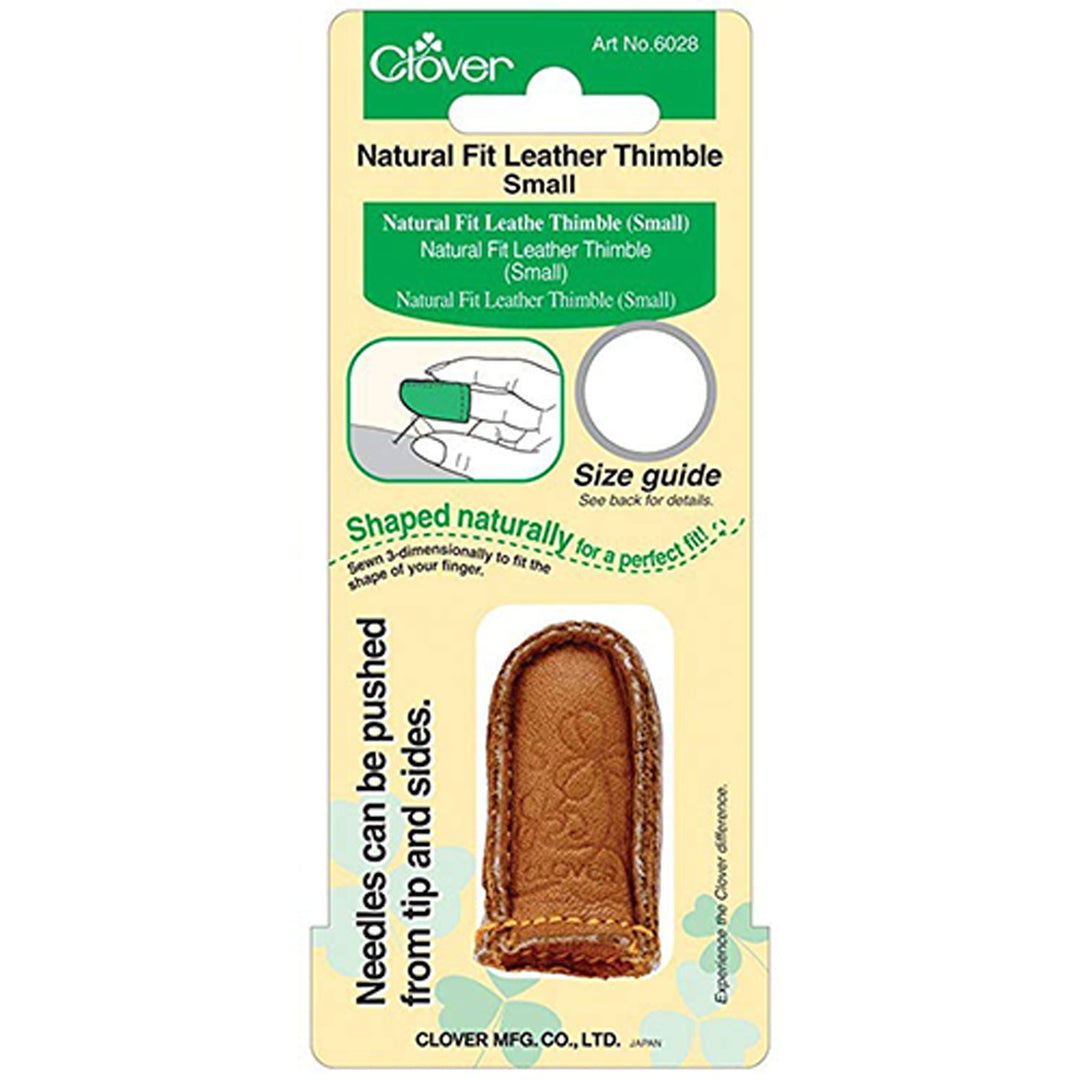 Clover Natural Fit Leather Thimble size small