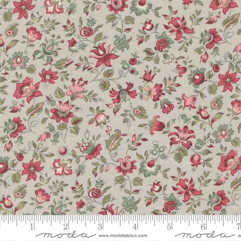 Antoinette - Picardie Small Floral Smoke - 13952 12