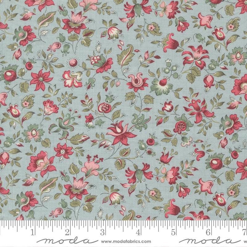 Antoinette - Picardie Small Floral Ciele Blue - 13952 13