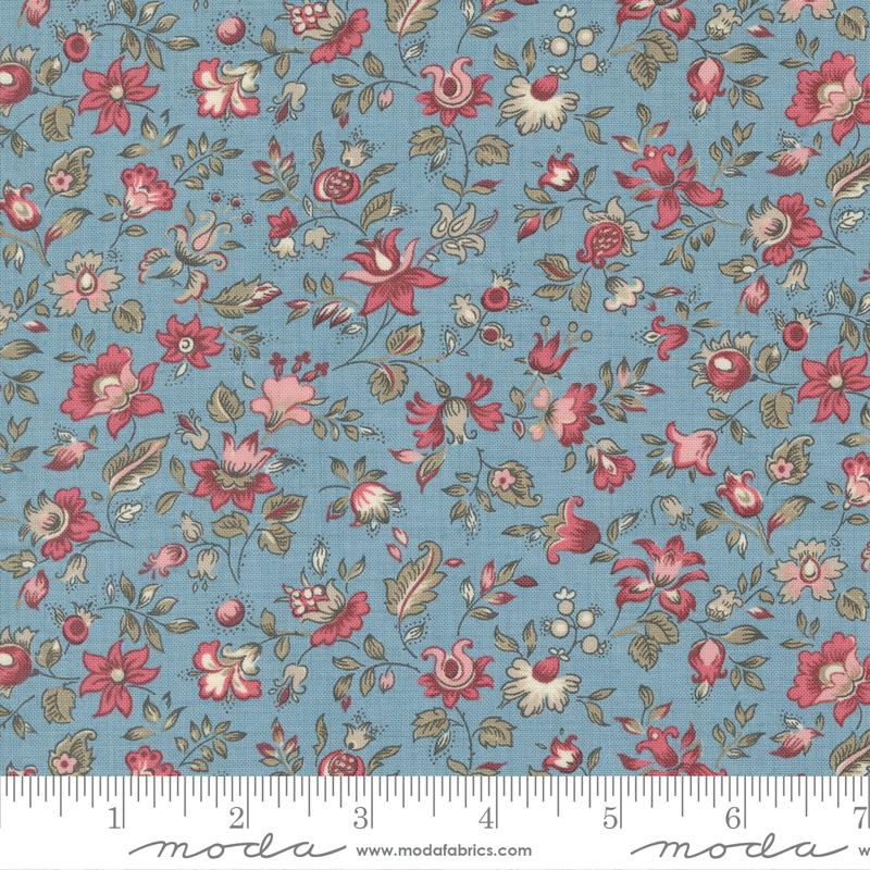 Antoinette - Picardie Small Floral French Blue - 13952 14