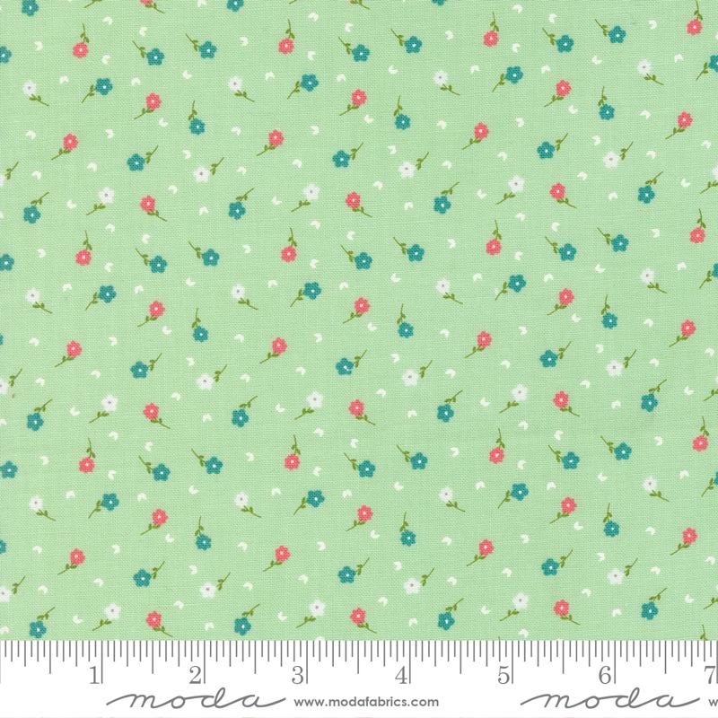 Strawberry Lemonade - Poppies Ditsy Mint - 37674 17