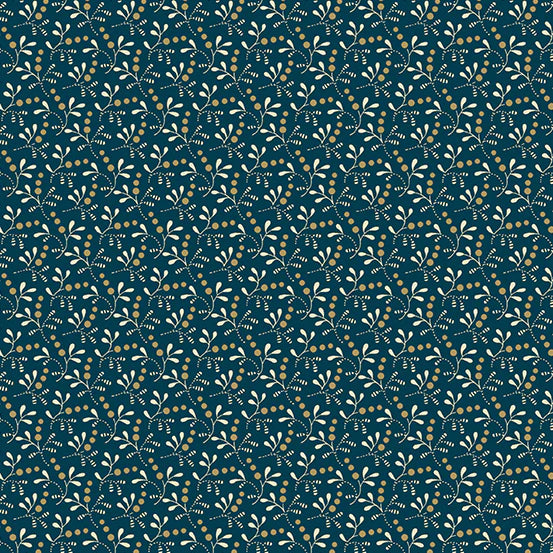 Cocoa Blue - Greenberries Indigo - A-607-B