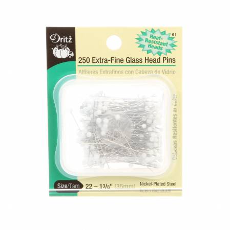 Extra Fine Glass Head Pin Size 23 - 1 3/8in - 61
