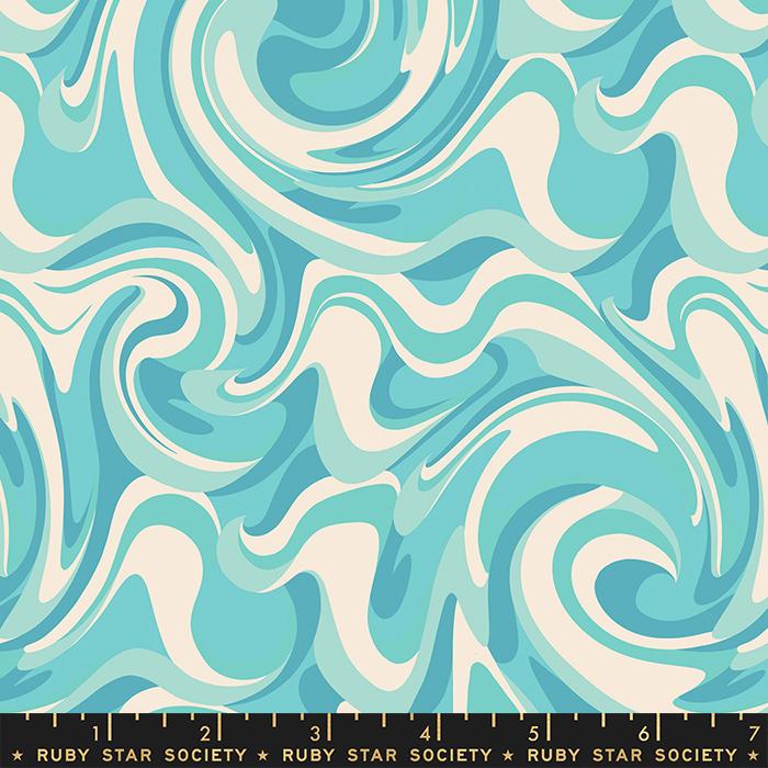 Rise and Shine - Retro Tie Dye Turquoise - RS0080 14 - Ruby Star Society