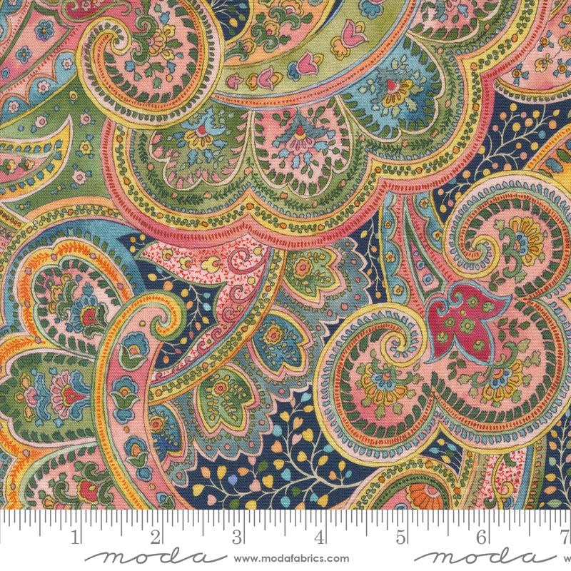 Chelsea Garden - Posh Paisley - Navy Multi - 33741 12