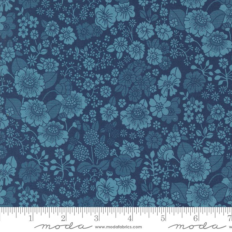 Chelsea Garden - Piccadilly Florals - Navy - 33745 12