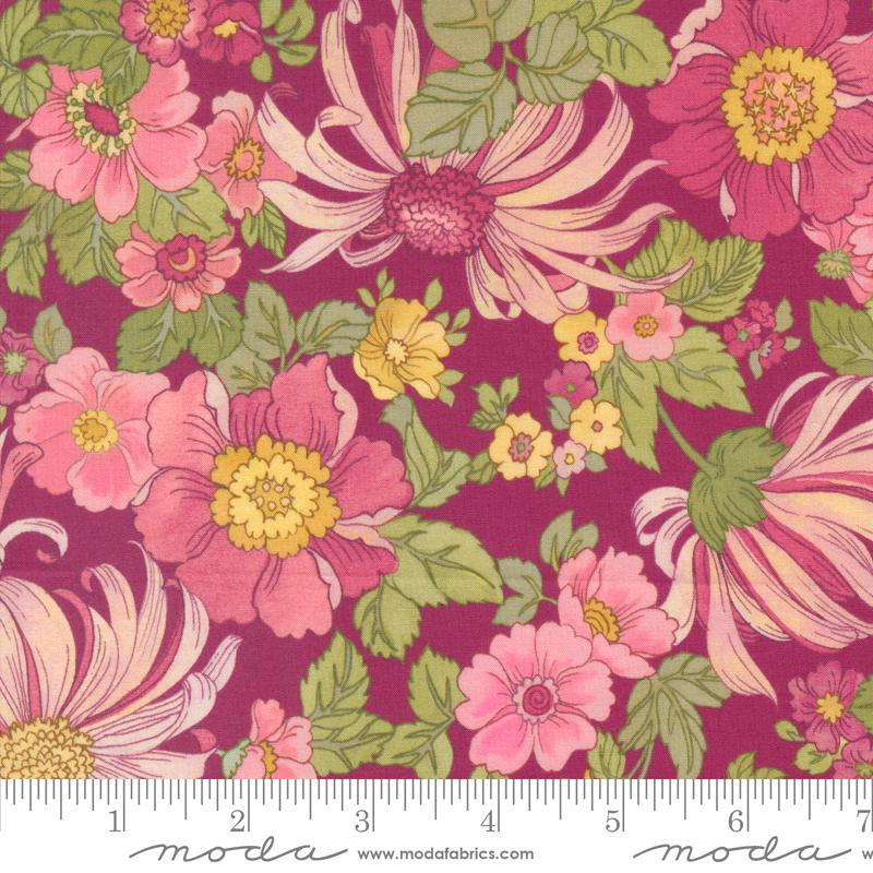 Chelsea Garden Lawns - Flower Show Large Floral - Mulberry - 33740 15LW