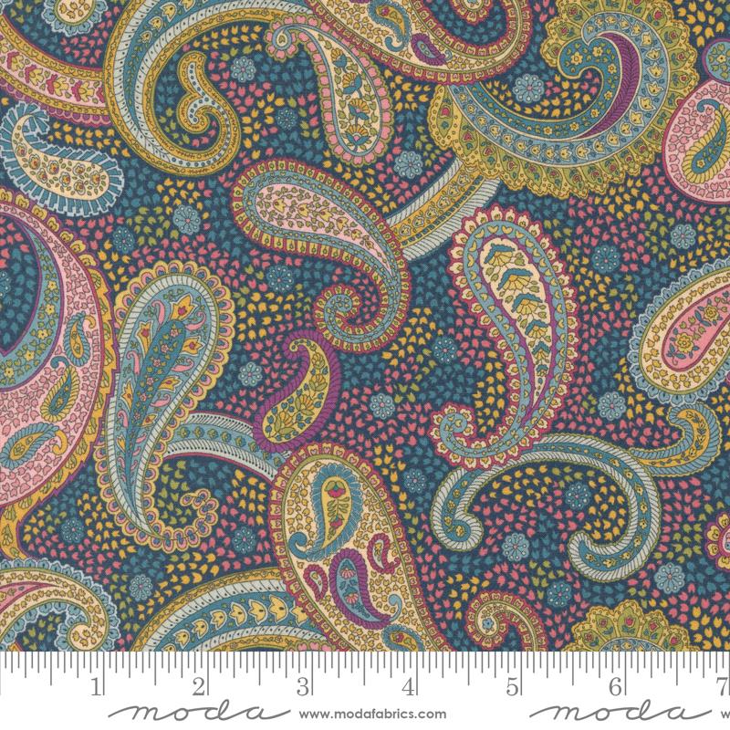 Chelsea Garden Lawns - Bohemian Flare Paisley - Navy Multi - 33743 12LW