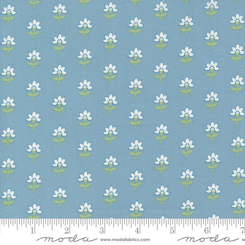 Shoreline - Coastal Light Blue Florals - 55301 12