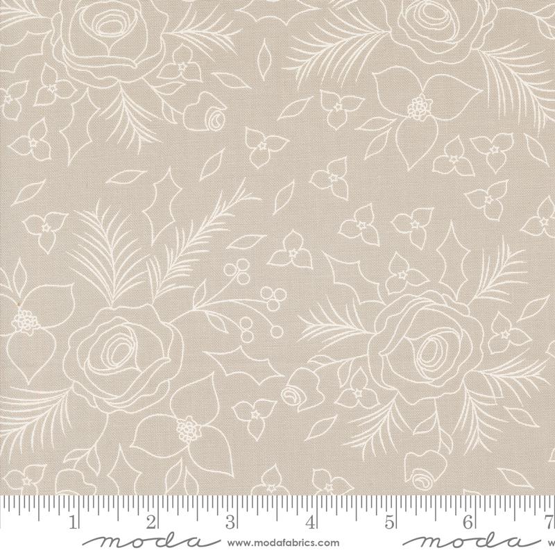Starberry - Winter Sketch Florals Stone - 29181 16