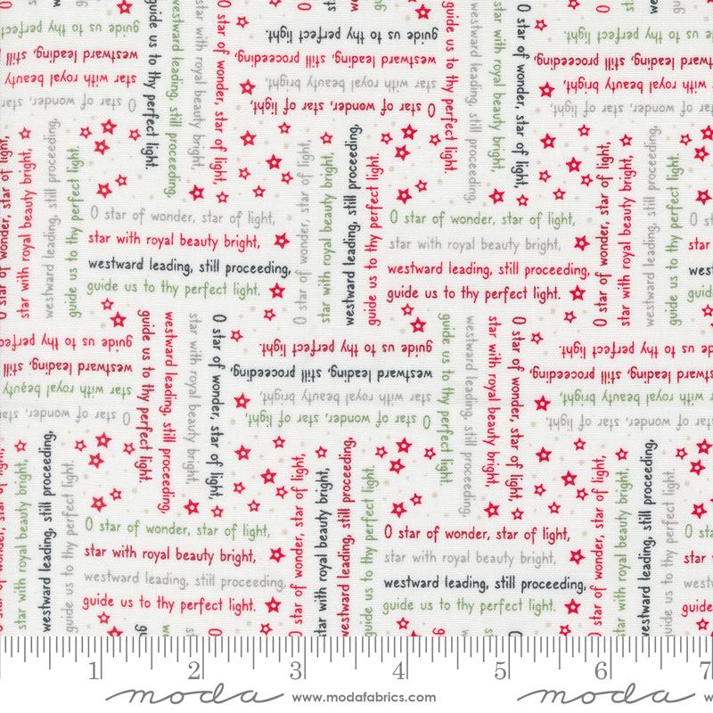Starberry - Woven Song Text White - 29184 11