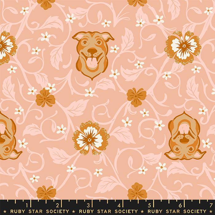Dog Park - Pitbull Floral Dahlia - RS2095 13 - Ruby Star Society