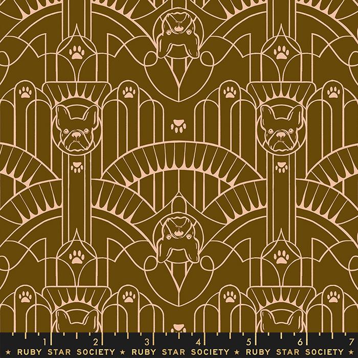 Dog Park - Art Deco Pup Cocoa - RS2097 16 - Ruby Star Society