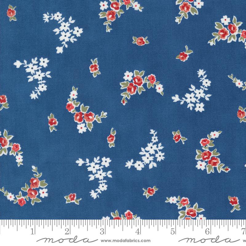 Grand Haven - Blooming Garlands Nautical Blue - 14983 18