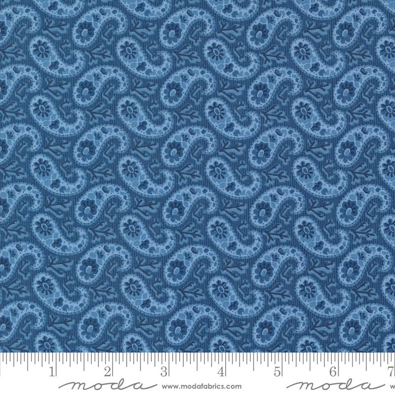 Grand Haven - Bandana Paisley Stripe Nautical Blue - 14986 18