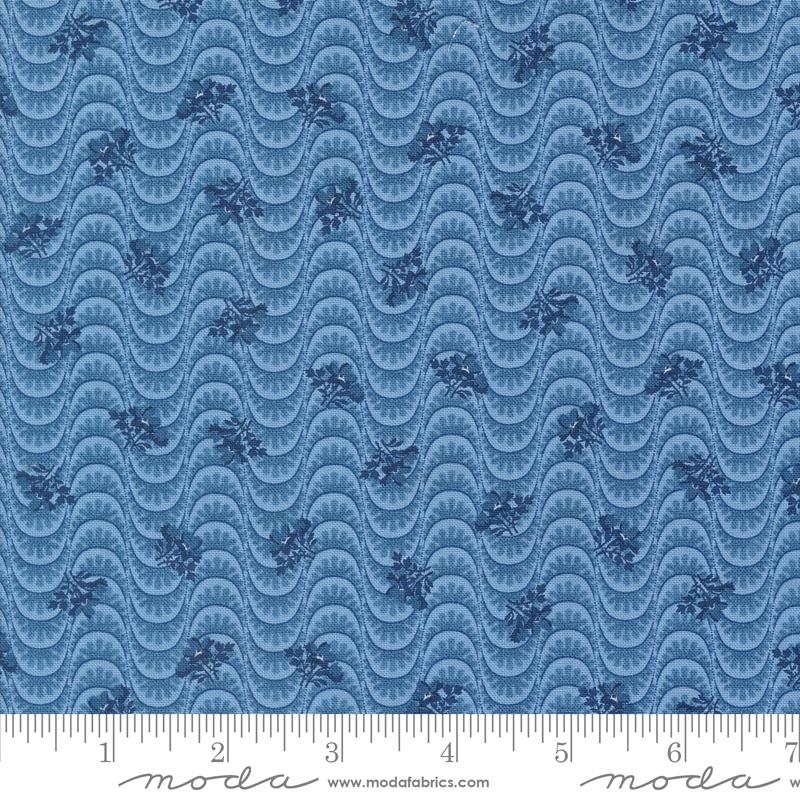 Grand Haven - Floral Moire Blenders Sky - 14987 16